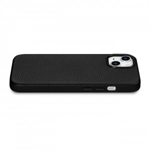 Гръб от естествена кожа iCARER Litchi Premium MagSafe - iPhone 14 Plus черен - Img 11