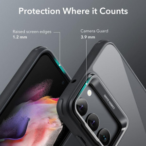 Гръб със стойка ESR Classic Kickstand - Samsung Galaxy S23+ прозрачен с черна рамка - Img 6