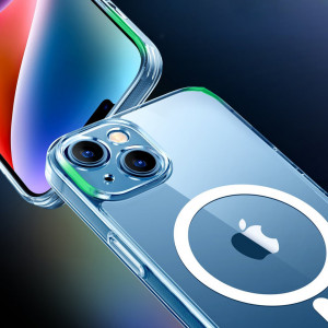 Гръб с гел рамка UGREEN Classy Clear MagSafe - iPhone 14 Plus прозрачен - Img 3
