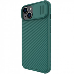 Гръб с подвижно покритие за камерата NILLKIN CamShield Pro - iPhone 14 Plus тъмнозелен - Img 2