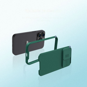 Гръб с подвижно покритие за камерата NILLKIN CamShield Pro - iPhone 14 Pro Max тъмнозелен - Img 8