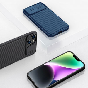 Гръб с подвижно покритие за камерата NILLKIN CamShield Pro MagSafe - iPhone 14 Plus черен - Img 15