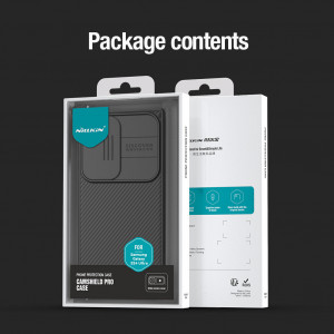 Гръб с подвижно покритие за камерата NILLKIN CamShield Pro - Samsung Galaxy S24 Ultra син - Img 16