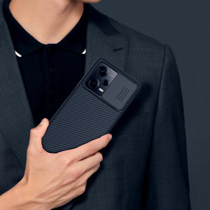 Гръб с подвижно покритие за камерата NILLKIN CamShield Pro - Xiaomi Poco X5 Pro 5G / Redmi Note 12 Pro 5G черен - Img 17