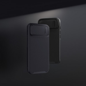 Гръб с подвижно покритие за камерата NILLKIN Synthetic Fiber S - iPhone 14 Plus черен - Img 7