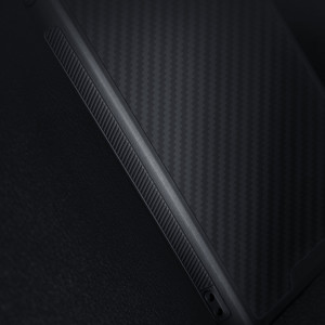 Гръб с подвижно покритие за камерата NILLKIN Synthetic Fiber S - Samsung Galaxy S23 Ultra черен - Img 12