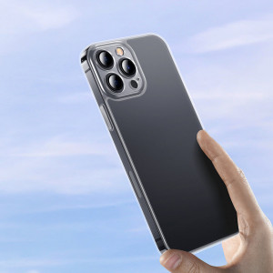 Гръб BASEUS Frosted Glass - iPhone 13 Pro Max прозрачен - Img 10