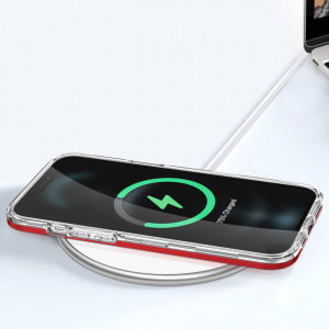 Гръб Clear 3в1 с гел рамка - iPhone 12 Pro червен - Img 7