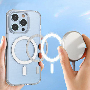 Гръб Clear Magnetic MagSafe - iPhone 14 Pro прозрачен - Img 3