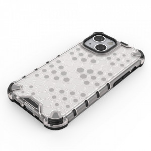 Гръб Honeycomb Armor със силиконов бъмпер - iPhone 13 mini син - Img 5