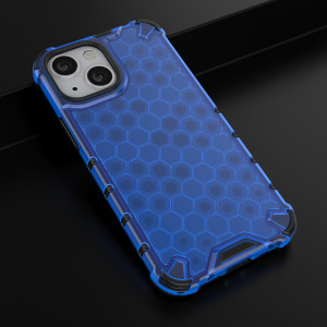 Гръб Honeycomb Armor със силиконов бъмпер - iPhone 13 mini син - Img 14