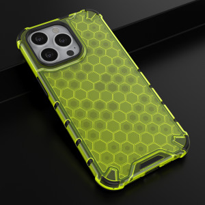 Гръб Honeycomb Armor със силиконов бъмпер - iPhone 13 Pro зелен - Img 14