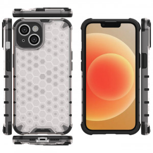Гръб Honeycomb Armor със силиконов бъмпер - iPhone 14 черен - Img 17
