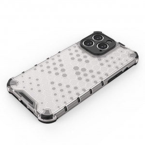 Гръб Honeycomb Armor със силиконов бъмпер - iPhone 14 Pro Max черен - Img 3