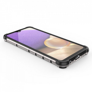 Гръб Honeycomb Armor със силиконов бъмпер - Samsung Galaxy A03s прозрачен - Img 10