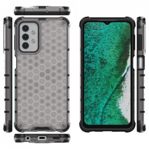 Гръб Honeycomb Armor със силиконов бъмпер - Samsung Galaxy A32 5G прозрачен - Img 2