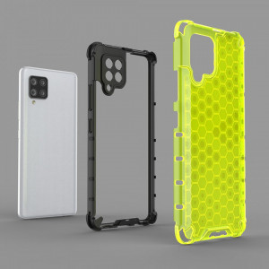 Гръб Honeycomb Armor със силиконов бъмпер - Samsung Galaxy A42 5G зелен - Img 2