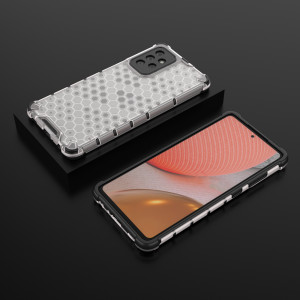 Гръб Honeycomb Armor със силиконов бъмпер - Samsung Galaxy A72 прозрачен - Img 13