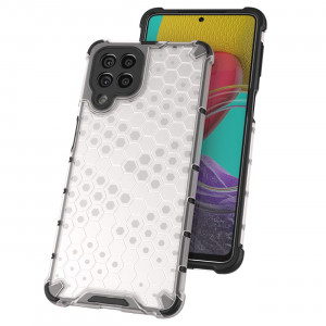 Гръб Honeycomb Armor със силиконов бъмпер - Samsung Galaxy M53 прозрачен - Img 7