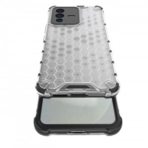 Гръб Honeycomb Armor със силиконов бъмпер - Vivo V23 5G черен - Img 14