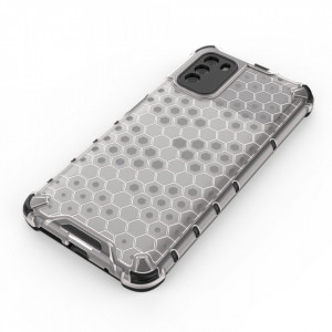 Гръб Honeycomb Armor със силиконов бъмпер - Xiaomi Poco M3 прозрачен - Img 4
