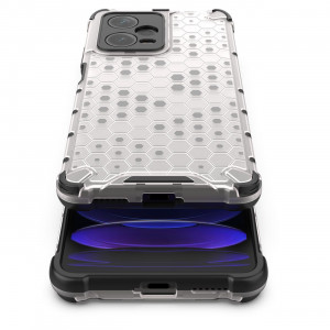 Гръб Honeycomb Armor със силиконов бъмпер - Xiaomi Redmi Note 12 Pro+ 5G черен - Img 11