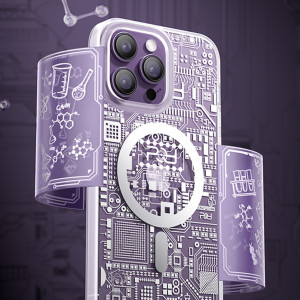 Гръб KINGXBAR PQY Geek MagSafe - iPhone 14 Plus сребрист - Img 8