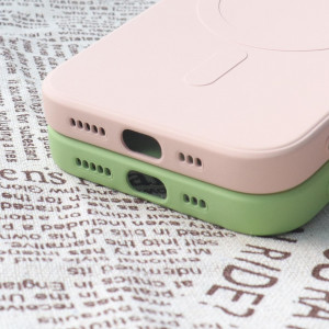 Гръб Silicone MagSafe - iPhone 15 Plus тъмносин - Img 7