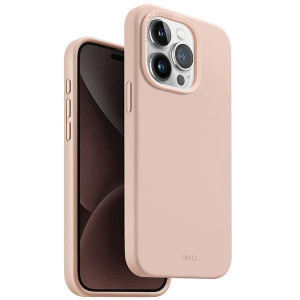 Гръб UNIQ Lino Hue Magclick - iPhone 15 Pro blush розов - Img 1