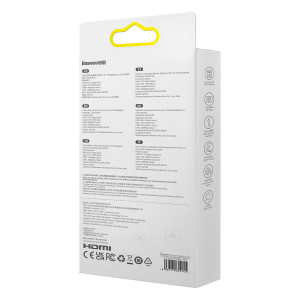 Докинг станция BASEUS StarJoy 6в1 USB Type C към 3x USB Type A / HDMI / RJ45 / USB Type C Power Delivery сива - Img 6
