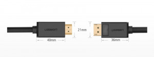 Еднопосочен видео кабел UGREEN DisplayPort към HDMI 4K 30Hz 32AWG 2m черен (DP101 10202) - Img 13