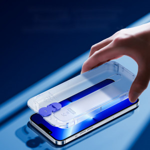 Закален стъклен протектор JOYROOM с инструмент за поставяне - iPhone 13 Pro Max / 14 Plus (JR-H11) - Img 6