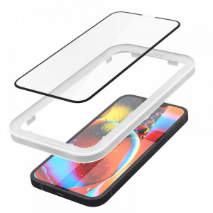 Закален стъклен протектор SPIGEN Align Master FC с инструмент за поставяне - iPhone 13 / 13 Pro / 14 - Img 2
