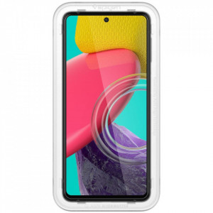 Закален стъклен протектор SPIGEN Align Master FC с инструмент за поставяне - Samsung Galaxy M53 с черна рамка - Img 3