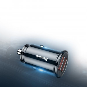 Зарядно за кола BASEUS Circular 30W 2x USB Type A QC 3.0 SCP AFC (CCALL-YD01) черно - Img 13