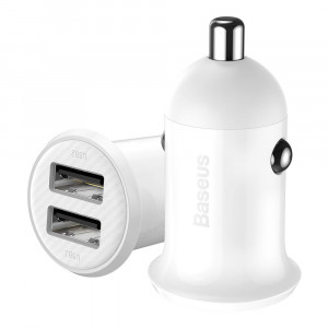 Зарядно за кола BASEUS Grain Pro 4.8A 2x USB Type A (CCALLP-02) бяло - Img 4