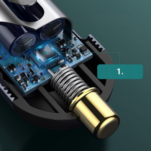 Зарядно за кола BASEUS Share Together 120W USB Type C с удължител за задната седалка 2x USB Type A / USB Type C PPS PD QC (CCBT-A0G) сиво - Img 13