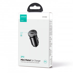 Зарядно за кола JOYROOM JR-CCN06 30W 2x USB Type C черно - Img 5