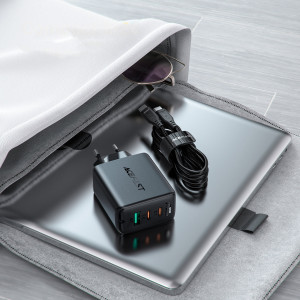 Зарядно за стена ACEFAST 2в1 65W USB Type A / 2x USB Type C PD QC3.0 AFC FCP + кабел USB Type C към USB Type C (A13) черно - Img 11