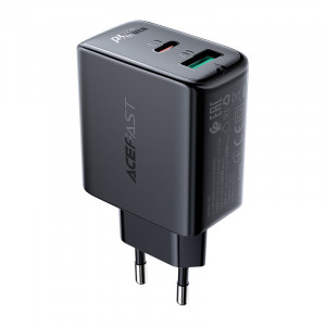 Зарядно за стена ACEFAST 32W USB Type A / USB Type C PPS PD QC3.0 AFC FCP (A5) черно - Img 1