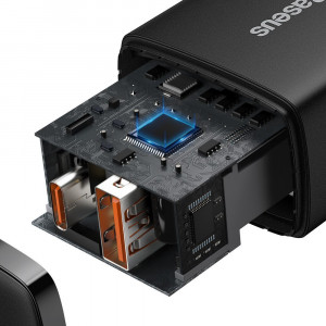 Зарядно за стена BASEUS 20W 3A USB Type A / USB Type C PD QC3.0 (CCXJ-B01) черно - Img 6