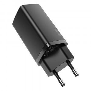 Зарядно за стена BASEUS GaN2 Lite 65W USB Type A / USB Type C PD QC3.0 (CCGAN2L-B01) черно - Img 3