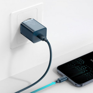 Зарядно за стена BASEUS Super Si 1C 20W USB Type C PD (CCSUP-B03) синьо - Img 9