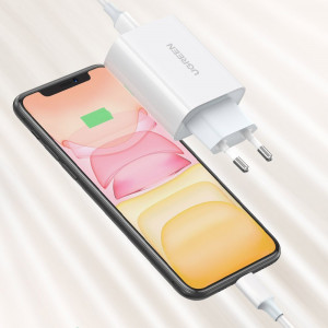 Зарядно за стена UGREEN 30W USB Type C PD QC4.0 (70161) бяло - Img 3