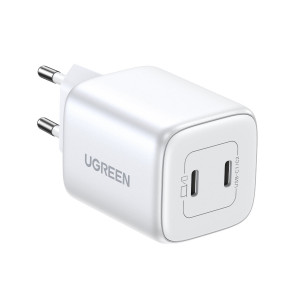 Зарядно за стена UGREEN GaN 45W 2x USB Type C PD QC (CD294) бяло - Img 1