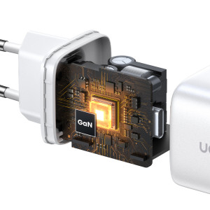 Зарядно за стена UGREEN GaN 45W 2x USB Type C PD QC (CD294) бяло - Img 9