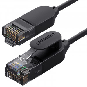 Интернет кабел UGREEN RJ45 cat.6A UTP 1000Mb/s 1m черен (70332) - Img 1
