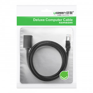 Интернет удължител UGREEN RJ45 F/UTP cat.6 1000Mb/s 1m черен (NW112) - Img 5
