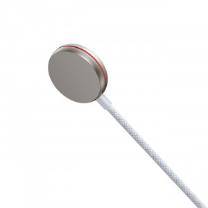 Кабел за зареждане и данни с оплетка JOYROOM USB Type C към безжично зарядно за Apple Watch 1.2m бял (S-IW011) - Img 2