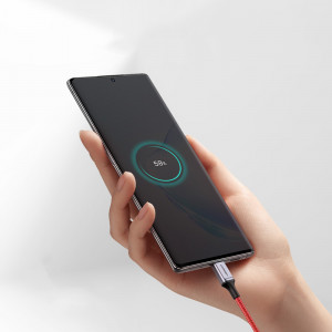 Кабел за зареждане и данни с оплетка UGREEN US294 USB Type C 2.0 към USB Type C 2.0 3A 1m червен - Img 14